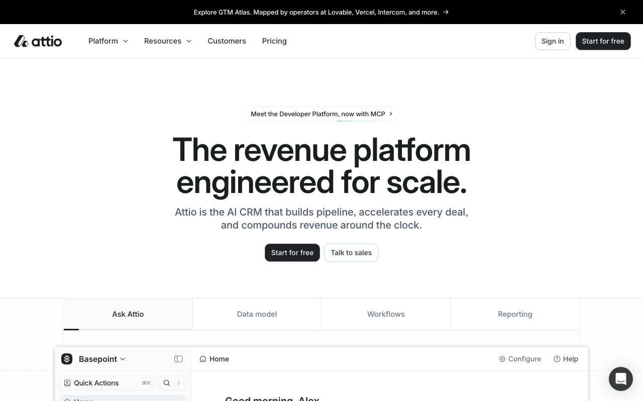 Attio product screenshot