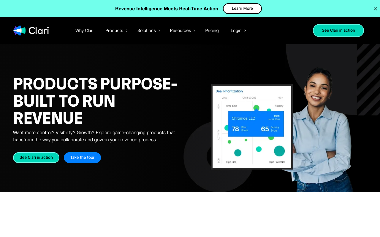 Clari Copilot product screenshot