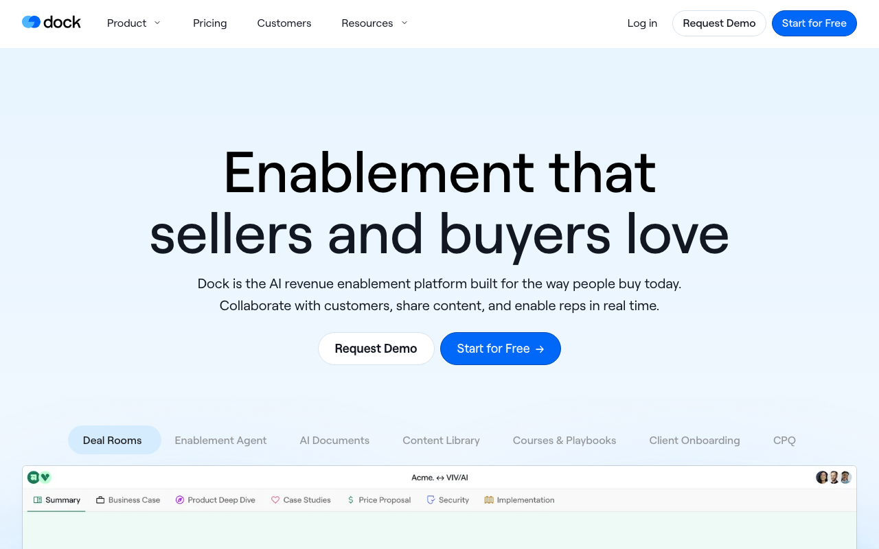 Dock product screenshot