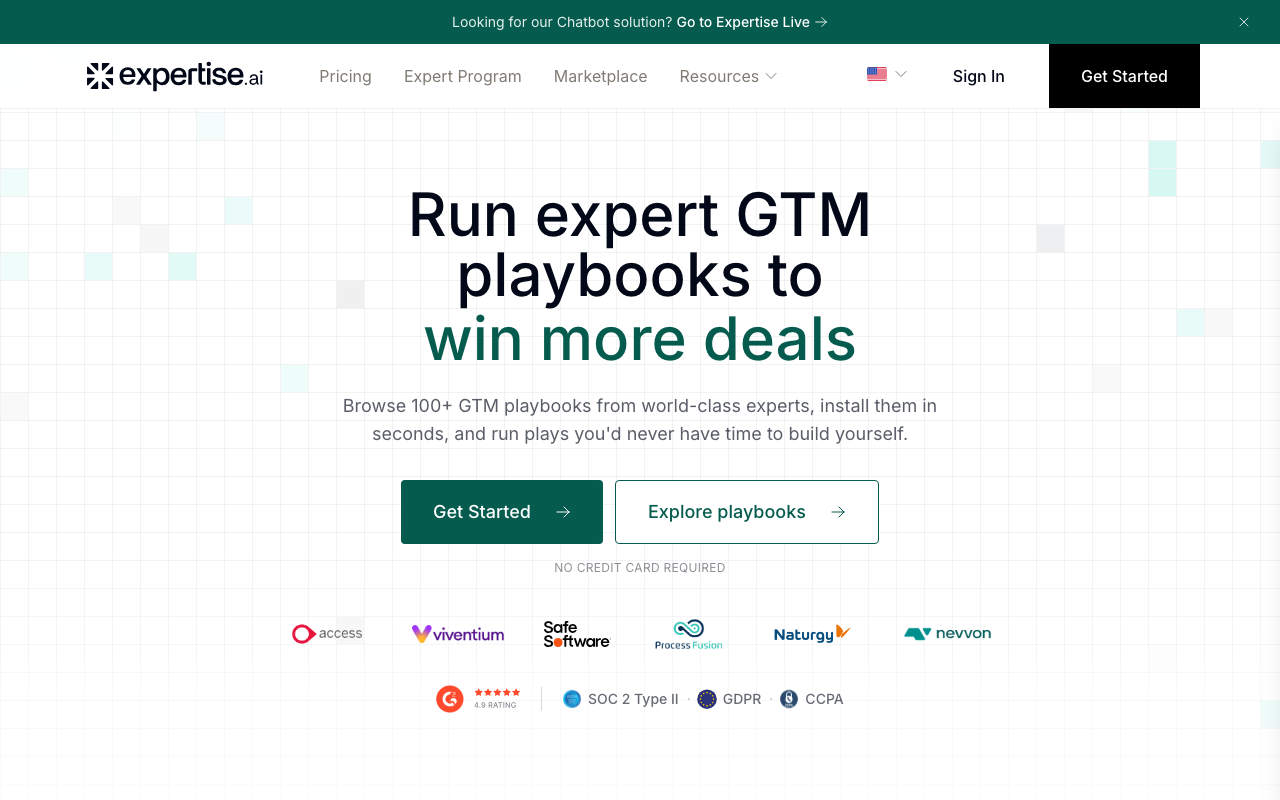 Expertise AI product screenshot