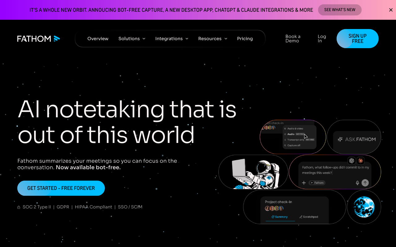 Fathom product screenshot