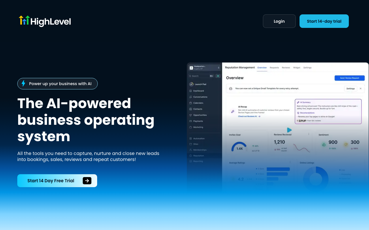 GoHighLevel product screenshot