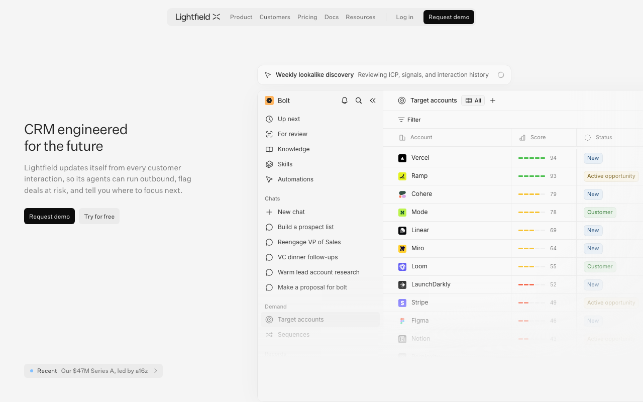 Lightfield product screenshot