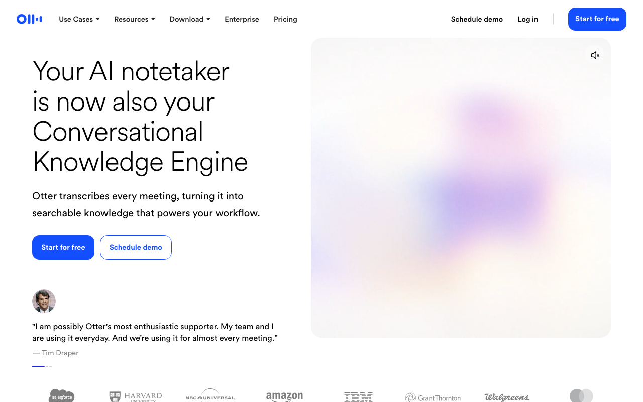 Otter.ai product screenshot