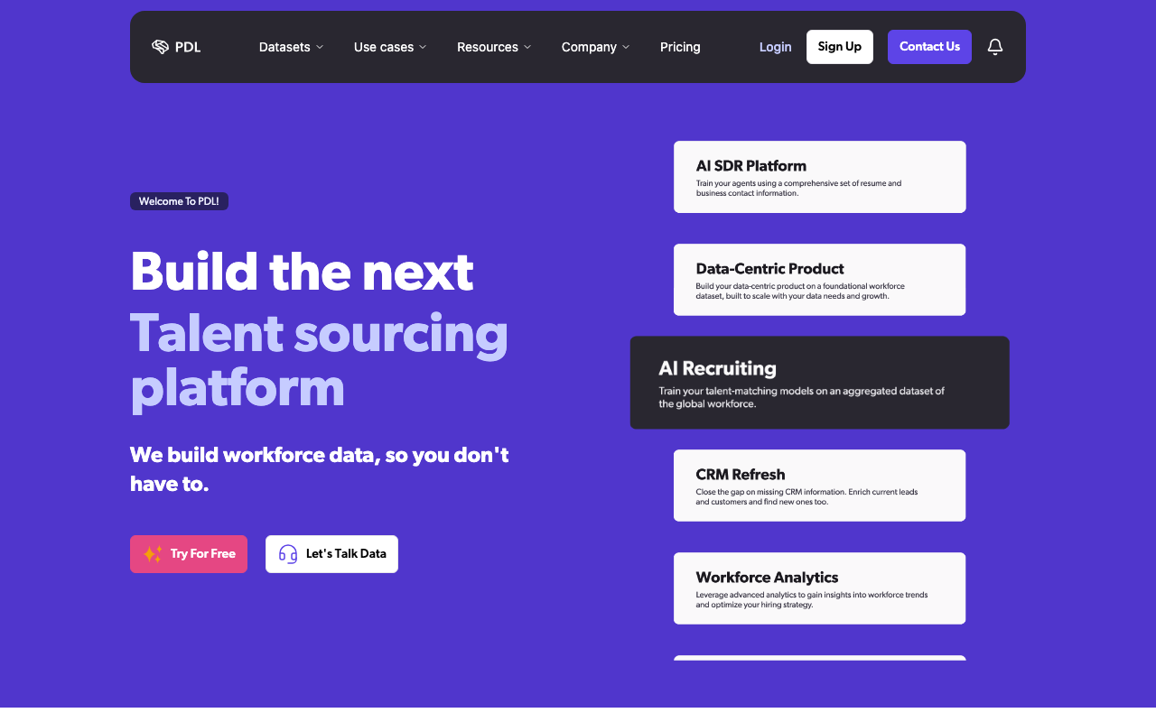 People Data Labs product screenshot