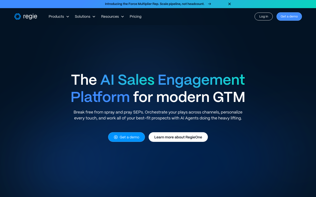 Regie.ai product screenshot