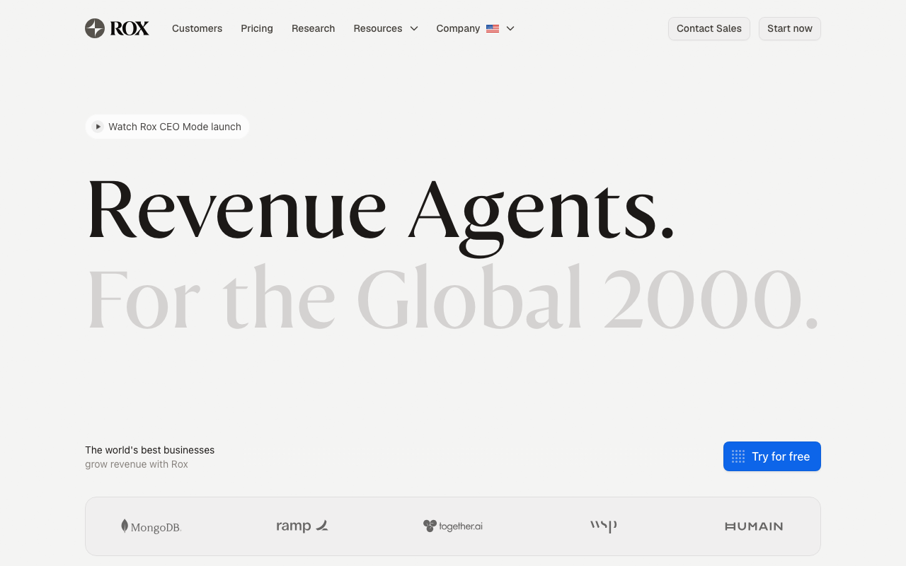 Rox product screenshot