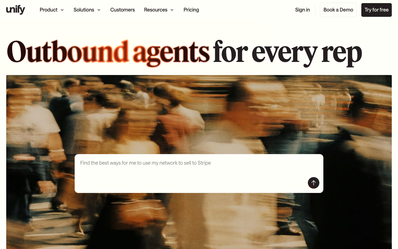 Unify product screenshot
