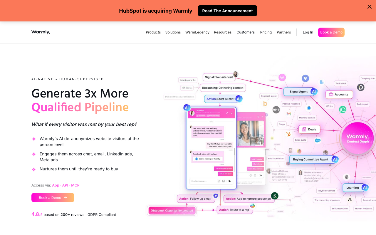 Warmly product screenshot