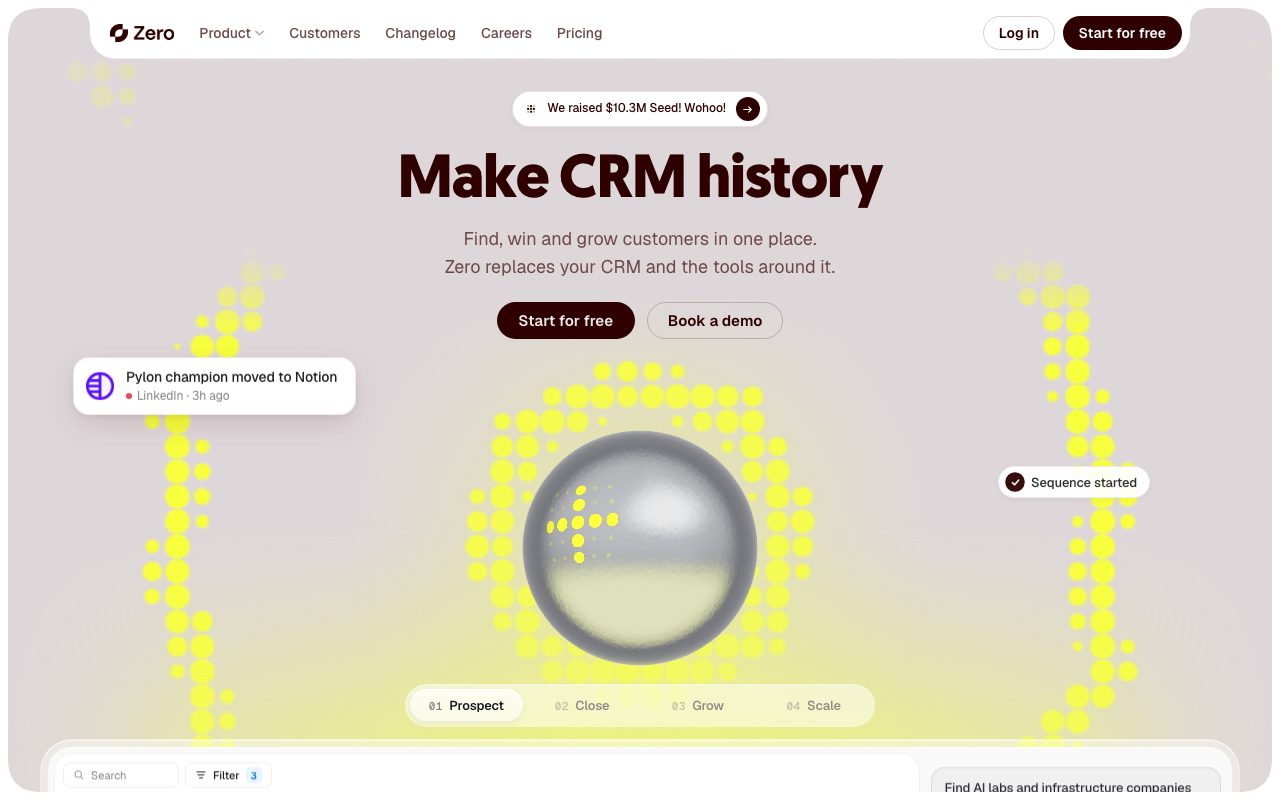Zero product screenshot